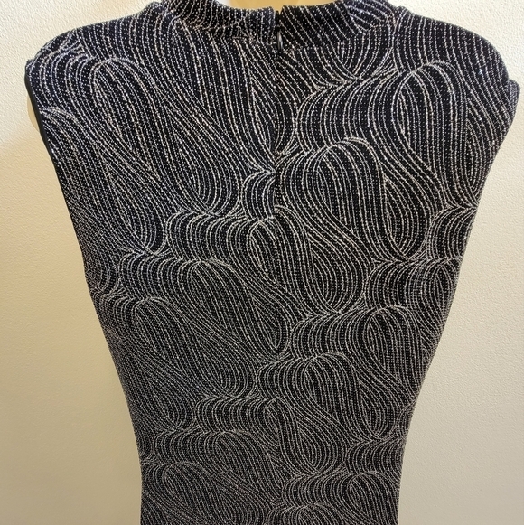 NWOT Anne Klein Mock Neck Midi Dress - Picture 7 of 7